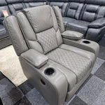 Load image into Gallery viewer, Orlando Electric Recliners Leather Arm Chair (Black, Grey,Brown) /LED LIGHTS/USB PORTS