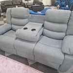 Load image into Gallery viewer, MNS Roma Fabric Recliner Sofa 3+2 Seater Grey