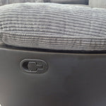 Load image into Gallery viewer, Rio Cord Fabric Recliner Corner Sofa Grey