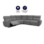 Load image into Gallery viewer, MNS Aussie Express Fabric Recliner Corner Sofa 2 Corner 2 Power Recliner MNS (MY NEW SOFA) LTD