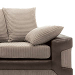 Load image into Gallery viewer, Amazing Sofas NEW LARGE DINO CORNER SOFA JUMBO CORD BEIGE BROWN LEFT OR RIGHT