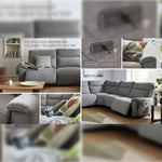 Load image into Gallery viewer, MNS Aussie Express Fabric Recliner Corner Sofa 2 Corner 2 Power Recliner