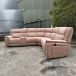 Load image into Gallery viewer, MNS Hannah Electric Recliner Corner Sofa Micro Fibre Fabric