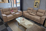 Load image into Gallery viewer, Hannah Electric Recliner 3+2 Sofa Micro Fibre Fabric