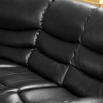 Load image into Gallery viewer, MNS Roma Leather Recliner Corner Sofa (Black/Grey/Brown)