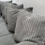 Load image into Gallery viewer, Dylan Jumbo Cord Corner Sofa Grey - Envogue Furniture