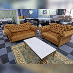 Load image into Gallery viewer, Elegance Chesterfield Sofa 3+2 GOLD MNS (MY NEW SOFA) LTD