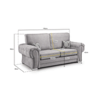 Load image into Gallery viewer, VERONA FULL BACK 3 SEATER SOFA