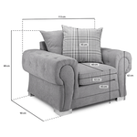 Load image into Gallery viewer, Verona scatter back arm chair