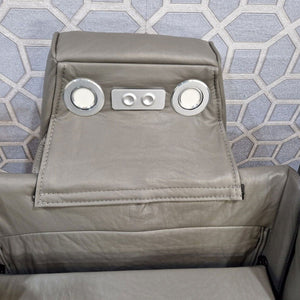 MNS Orlando Electric Recliners 3+2 Seater Leather Sofa (Black, Grey) /LED LIGHTS/WIRELESS CHARGER