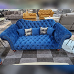 Load image into Gallery viewer, Elegance Chesterfield Sofa 3+2 BLUE - MNS (MY NEW SOFA) LTD