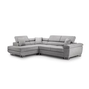 Anton Sofa bed Corner Sofa Bed With Storage Box Grey