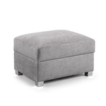 Load image into Gallery viewer, VERONA GREY STORAGE FOOTSTOOL