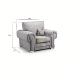 Load image into Gallery viewer, VERONA HIGH BACK ARM CHAIR