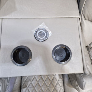 MNS Orlando Electric Recliners 3+2 Seater Leather Sofa (Black, Grey) /LED LIGHTS/WIRELESS CHARGER