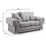 Load image into Gallery viewer, VERONA SCATTER BACK 2 SEATER SOFA
