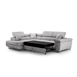 Anton Sofa bed Corner Sofa Bed With Storage Box Grey