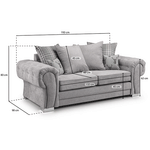Load image into Gallery viewer, VERONA SCATTER BACK 3 SEATER SOFA