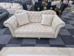 Load image into Gallery viewer, Elegance Chesterfield Sofa 3+2 Cream