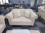 Load image into Gallery viewer, Elegance Chesterfield Sofa 3+2 Cream