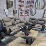 Load image into Gallery viewer, Parada Leather Electric Recliner Sofa 3+2 Seater-Bluetooth/USB/C-Type/Led/Cooling-Heating Cup Holders
