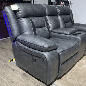 Nova Electric Recliner Leather Sofa 3+2 Seater