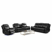 Parada Leather Electric Recliner Sofa 3+2 Seater-Bluetooth/USB/C-Type/Led/Cooling-Cup Holders - MNS (MY NEW SOFA) LTD