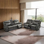 Load image into Gallery viewer, Parada Leather Electric Recliner Sofa 3+2 Seater-Bluetooth/USB/C-Type/Led/Cooling-Heating Cup Holders
