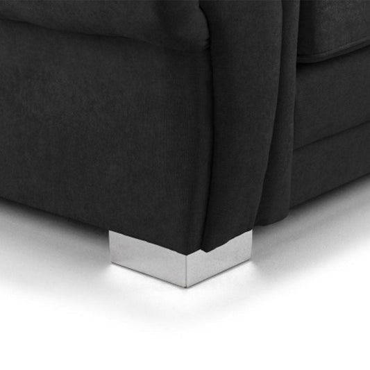 Verona Scatter back 4 seater sofa Black Right and Left Hand Facing Corner