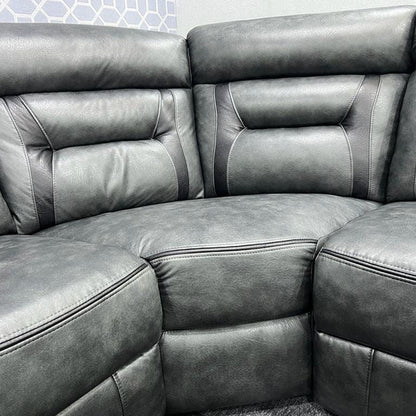Nova Electric Recliner Leather Corner Sofa