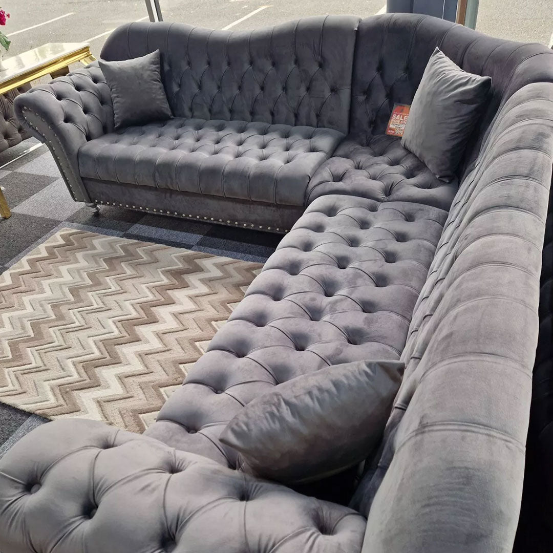 Elegance Chesterfield Corner Sofa - Envogue Furniture