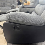 Load image into Gallery viewer, Rio Cord Fabric Recliner 3+2 Seater Sofa Grey
