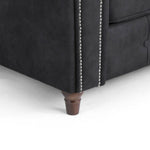 Load image into Gallery viewer, Oakland Leather Sofa 3+2 Seater Black - Envogue Furniture
