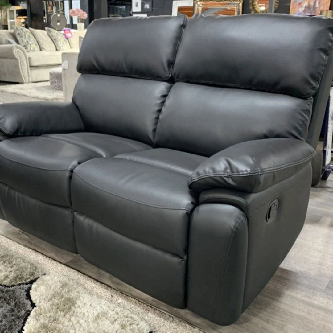 Valencia Leather 3+2 Recliner with cupholders and bluetooth speaker system