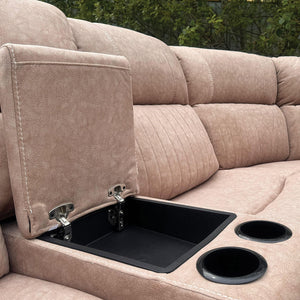 Hannah Electric Corner Sofa Micro Fibre Fabric (270cm x 230cm)