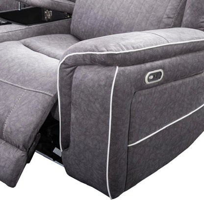 Hannah Electric Recliner 3+2 Sofa Micro Fibre Fabric