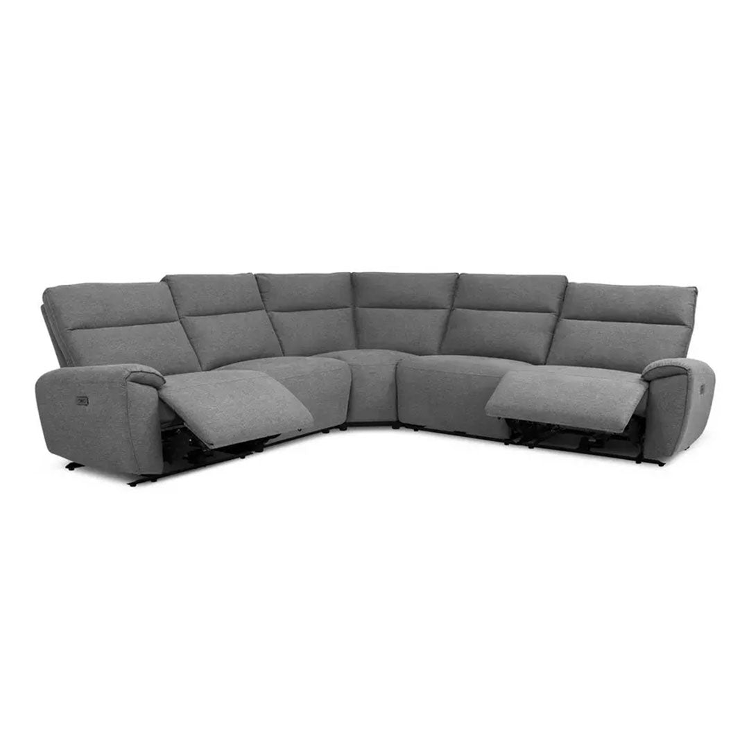 MNS Aussie Express Fabric Recliner Corner Sofa 2 Corner 2 Power Recliner MNS (MY NEW SOFA) LTD