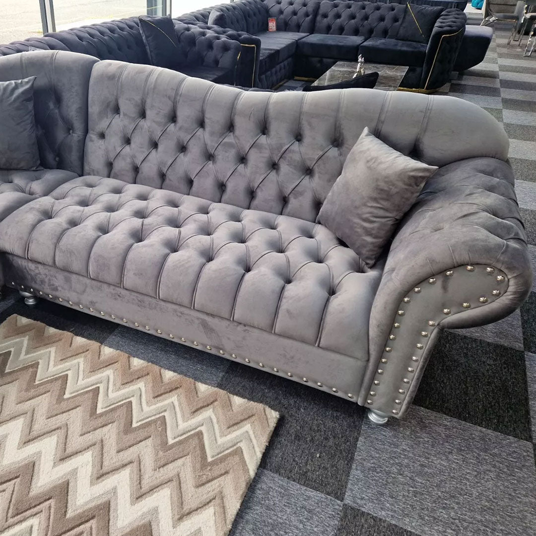 Elegance Chesterfield Corner Sofa - Envogue Furniture