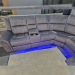 Load image into Gallery viewer, MNS Berlin Electric Recliner Corner Sofa Micro Fibre Fabric
