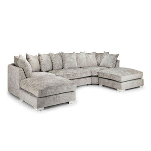 Bishop U Shape Sofa Scatter Back Truffle - MNS (MY NEW SOFA) LTD
