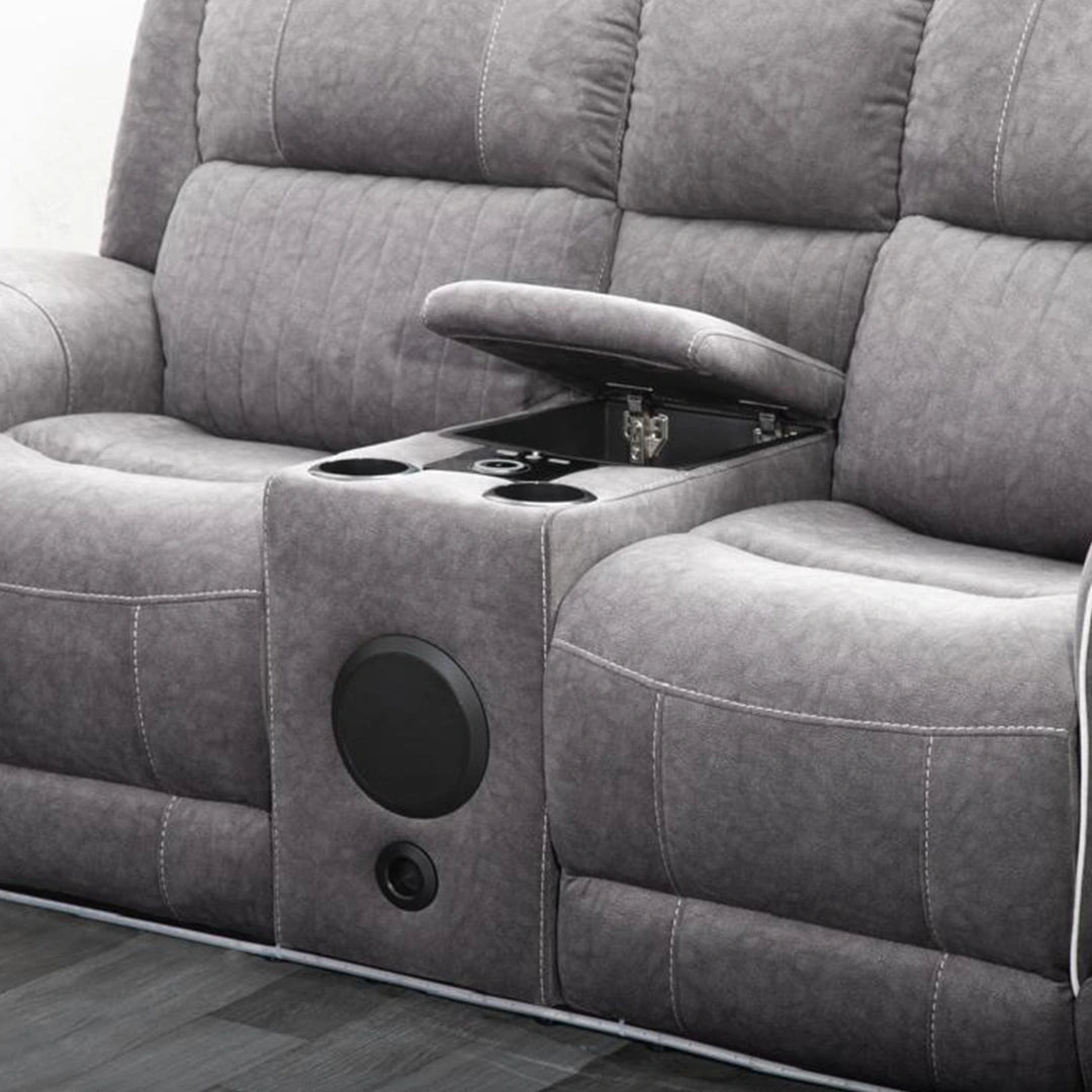 Hannah Electric Recliner 3+2 Sofa Micro Fibre Fabric