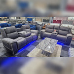 Load image into Gallery viewer, MNS Hannah Electric Recliner 3+2 Sofa Micro Fibre Fabric
