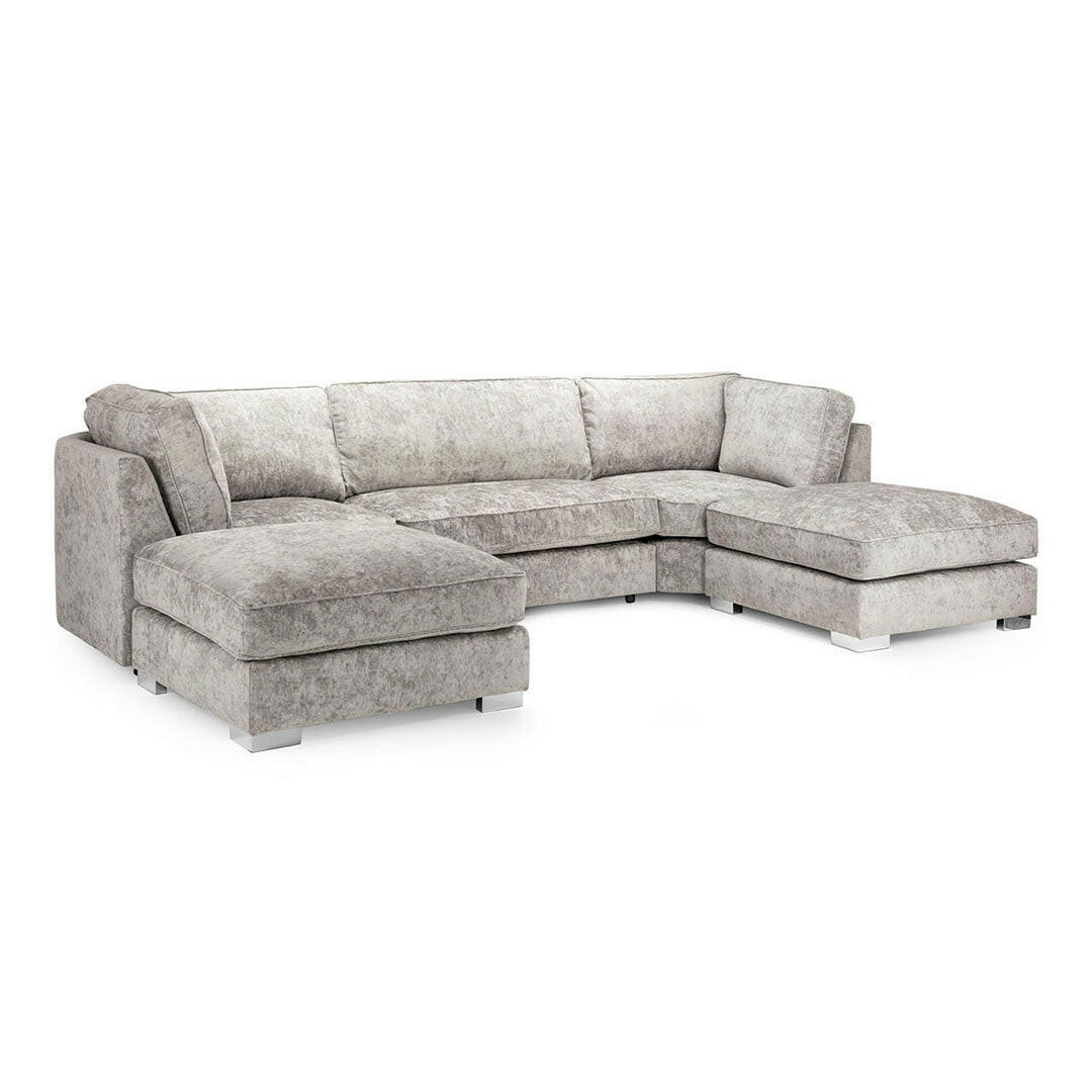 Bishop U Shape Sofa High Back Truffle - Envogue Furniture