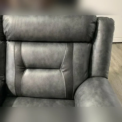 Nova Electric Recliner Leather Sofa - 3+2 Seater With Dual Power Recliners, Console & Cup Holders – Modern Style
