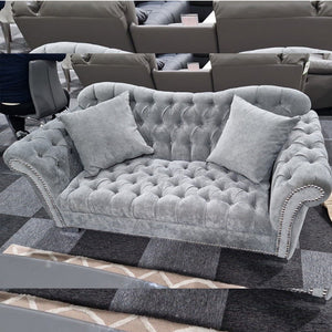 Elegance Chesterfield Sofa 3+2 GREY