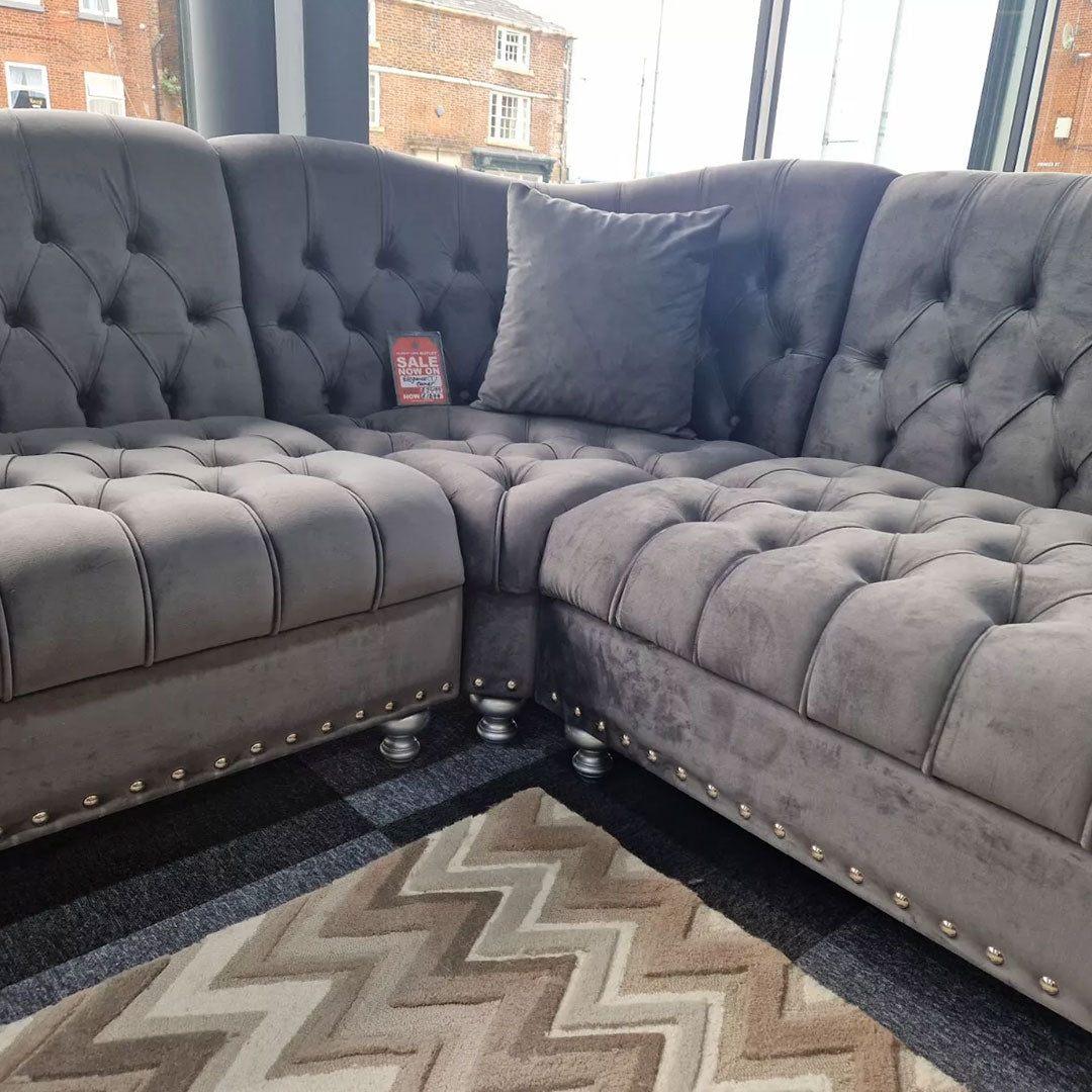 Elegance Chesterfield Corner Sofa - Envogue Furniture