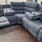 Load image into Gallery viewer, Sorrento Fabric Recliner Corner Sofa Grey - Envogue Furniture
