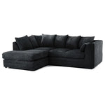 Load image into Gallery viewer, MNS Luxor Fabric Corner Sofa Coffee | Soft Jumbo Cord 3-4 Seater
