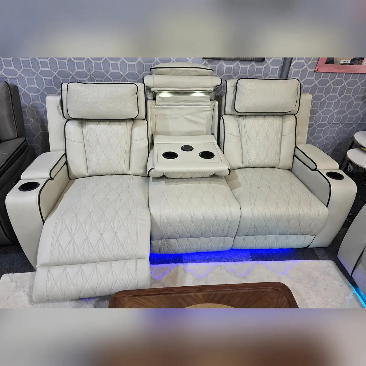 Osman Smart Leather Electric Recliner Sofa Set 3+2