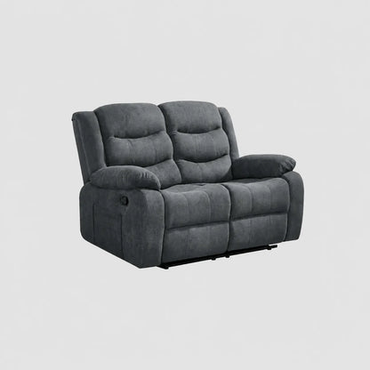 Conway Grey Fabric Manual Recliner 3+2 Seater Sofa Set